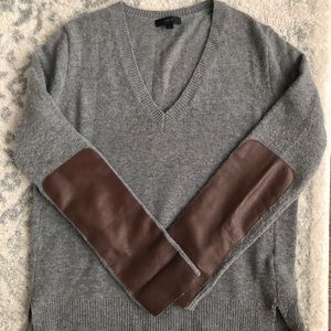 JCREW wool blend sweater with elbow patches